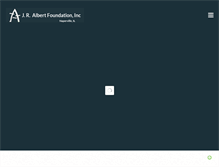 Tablet Screenshot of jralbertfoundation.org